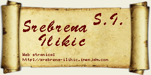 Srebrena Ilikić vizit kartica